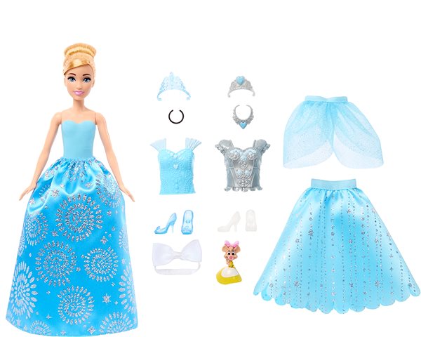 Bábika Disney Princess Bábika s kráľovskými šatami a doplnkami – Popoluška ...