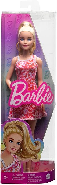 Játékbaba Barbie Modell - Rózsaszín virágos ruha ...