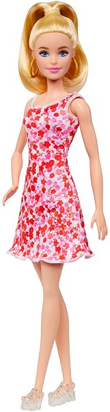 Játékbaba Barbie Modell - Rózsaszín virágos ruha ...