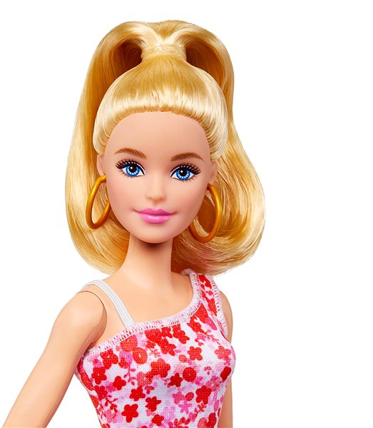 Puppe Barbie Modell - Rosa geblümtes Kleid ...