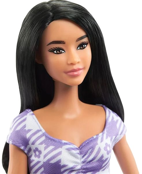 Puppe Barbie Modell - Violett kariertes Kleid ...