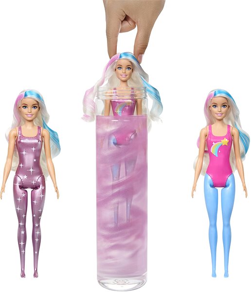 Játékbaba Barbie Color Reveal Barbie Szivárvány galaxis ...