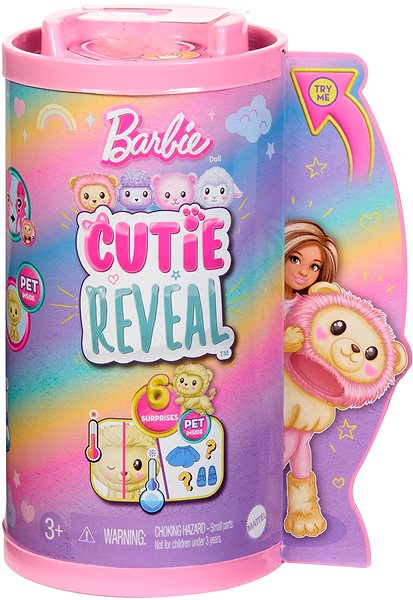 Bábika Barbie Cutie Reveal Chelsea pastelová edícia – Lev ...