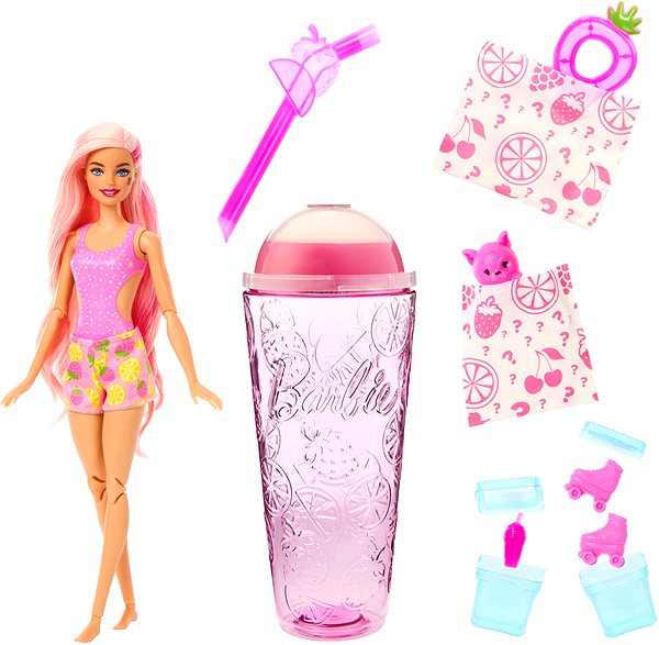 Játékbaba Barbie Pop Reveal Barbie Lédús gyümölcs - Epres limonádé ...