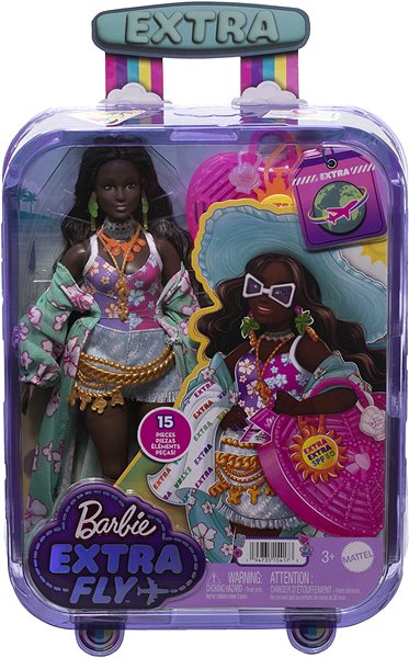Bábika Barbie Extra – V plážovom oblečení ...
