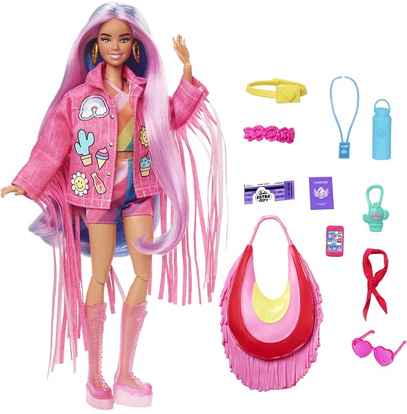 Játékbaba Barbie Extra - Sivatagi ruházatban ...
