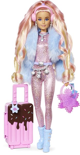 Játékbaba Barbie Extra - Hóruhában ...