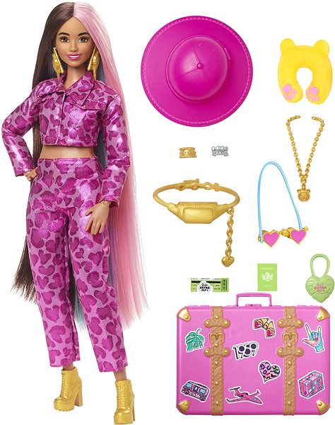 Bábika Barbie Extra – V safari oblečení ...