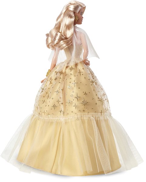 Bábika Barbie Vianočná bábika blondínka 2023 ...