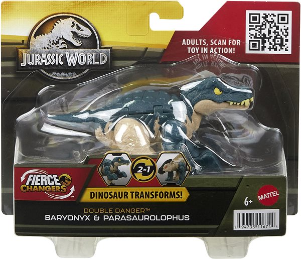Figur Jurassic World Dinosaurier mit Transformation 2 in 1 ...