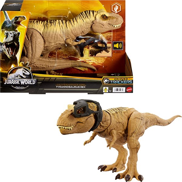 Figur Jurassic World T-Rex auf der Jagd mit Geräuschen ...