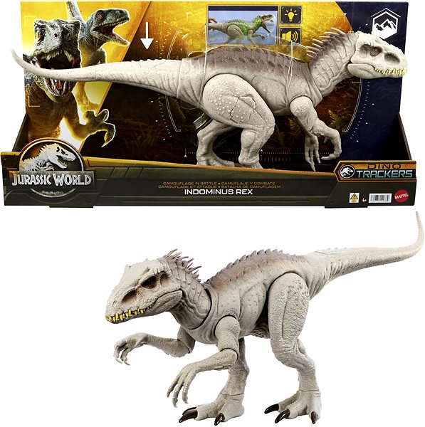 Figúrka Jurassic World Indominus rex so svetlami a zvukmi ...