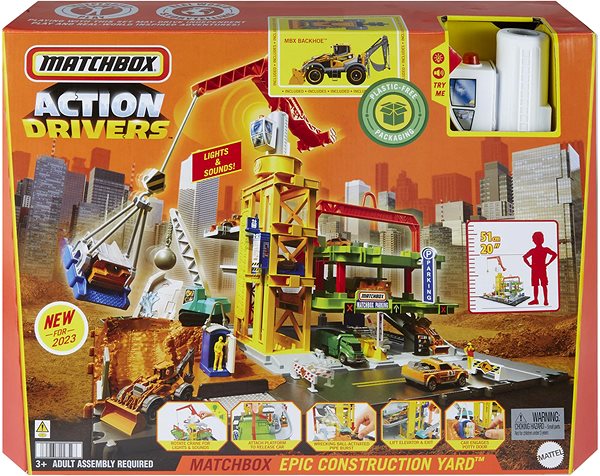 Spielzeug-Garage Matchbox Action Drivers Baustelle ...