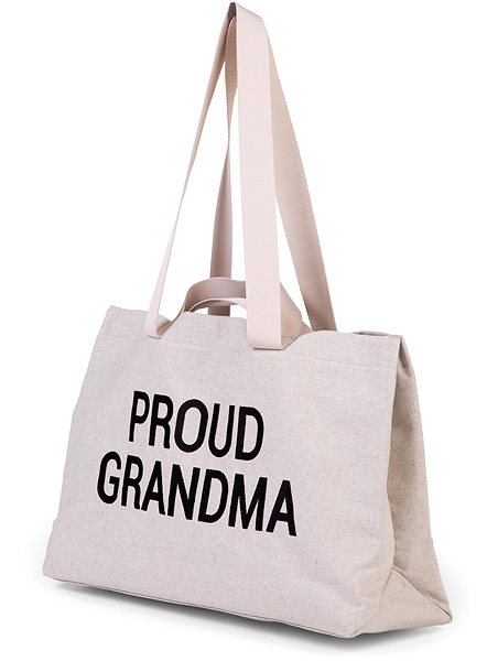 Cestovná taška CHILDHOME Grandma Canvas Off White ...