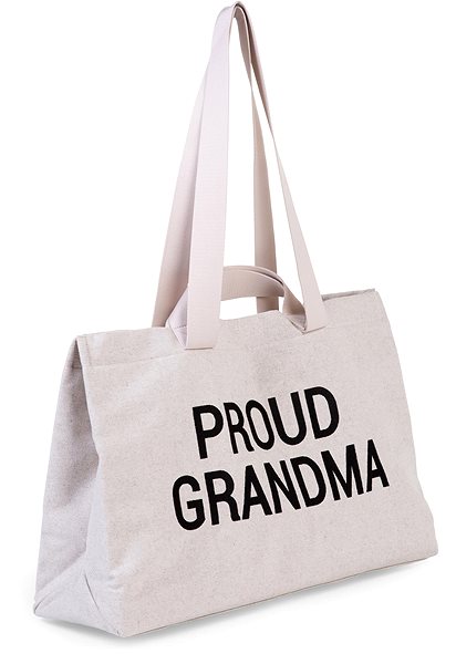 Cestovná taška CHILDHOME Grandma Canvas Off White ...