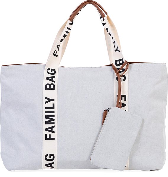 Cestovná taška CHILDHOME Family Bag Canvas Off White ...