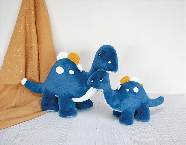 Plyšová hračka Doudou Histoire d´Ours Dinosaurus modrý ...