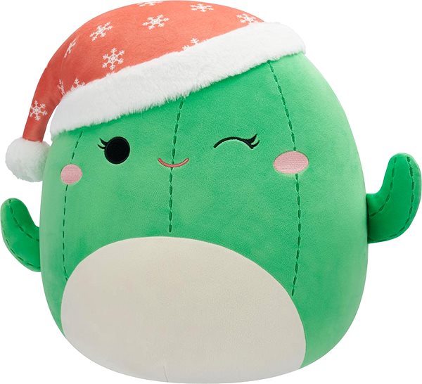 Plyšová hračka Squishmallows Kaktus s vianočnou čiapkou Maritza ...
