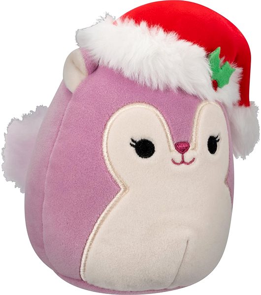 Plyšová hračka Squishmallows Veverička s vianočnou čiapkou Alina ...