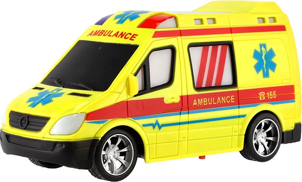 RC auto Teddies Auto RC ambulancia 20 cm na diaľkové ovládanie 27 MHz ...