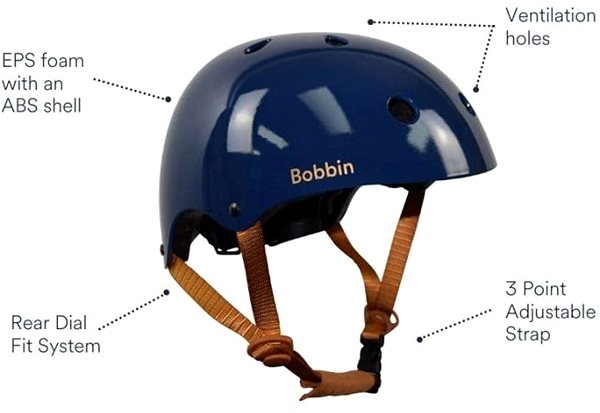Kerékpáros sisak Bobbin Starling Blueberry, M/L (54-60 cm) ...