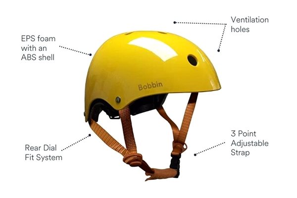 Prilba na bicykel Bobbin Starling Gloss Yellow veľ. S/M (48 – 54 cm) ...