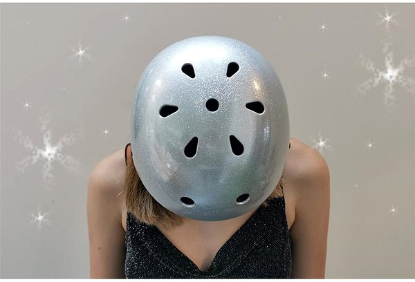 Bicycle helmet Bobbin Disco Silver size. M/L (54 - 60 cm) .