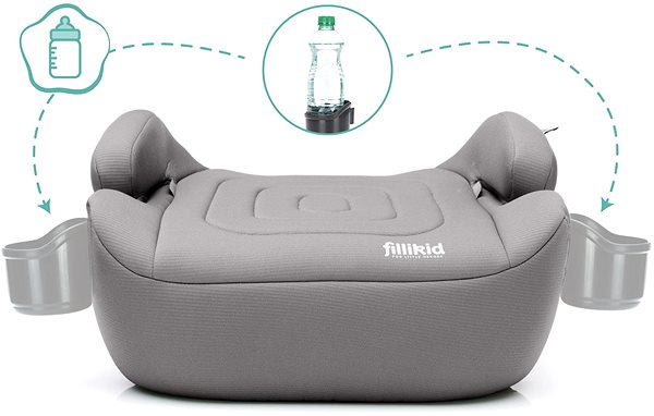 Podsedák do auta Fillikid Flip Deluxe Isofix i-size grey ...