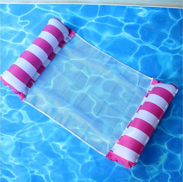 Nafukovací lehátko Merco Float Stripe růžové ...
