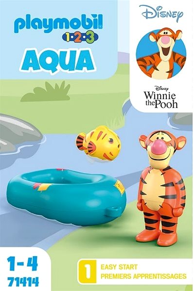 Hračka do vody Playmobil 1.2.3 & Disney: Tigrova jazda na nafukovacom člne ...