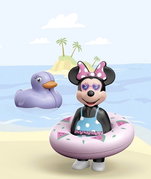 Hračka do vody Playmobil 1.2.3 & Disney: Výlet Minnie na pláž ...