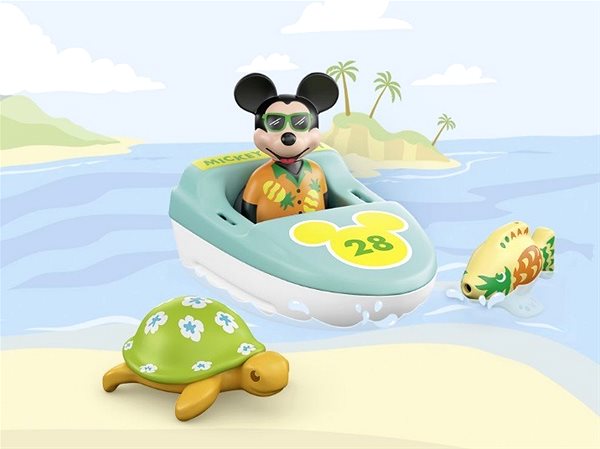 Hračka do vody Playmobil 1.2.3 & Disney: Mickeyho výlet loďou ...
