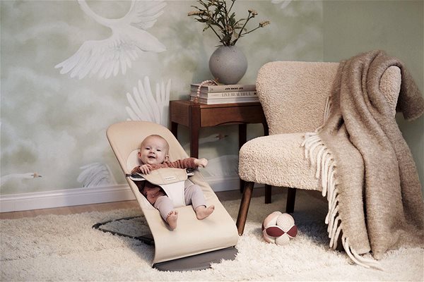 Pihenőszék Babybjörn Balance Soft pihenőszék khaki/bézs, sötétszürke konstrukció ...