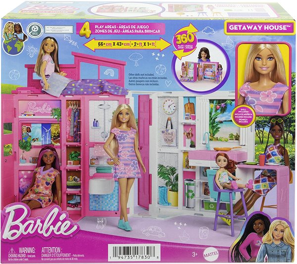Babaház Barbie ház babával ...