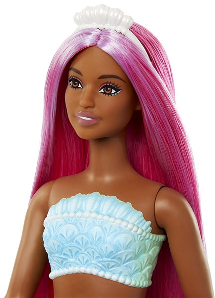 Bábika Barbie Rozprávková morská panna oranžová ...