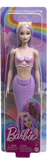 Bábika Barbie Rozprávková morská panna fialová ...