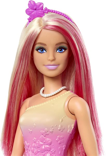 Bábika Barbie Rozprávková princezná ružová ...