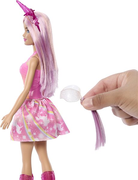 Bábika Barbie Rozprávková víla jednorožec ružová ...