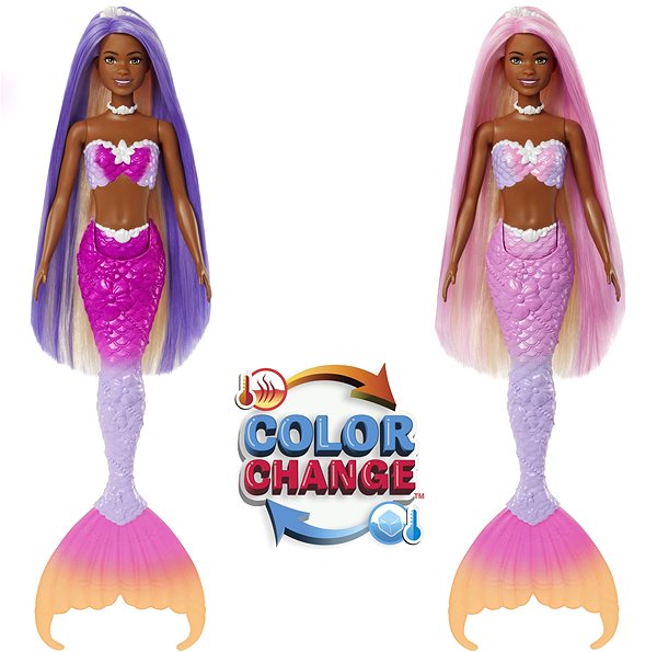 Játékbaba Barbie Color Change - Brooklyn, a sellő ...