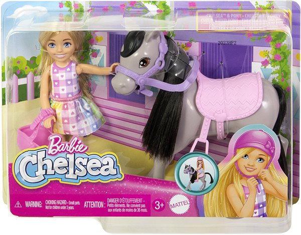 Bábika Barbie Chelsea s poníkom ...