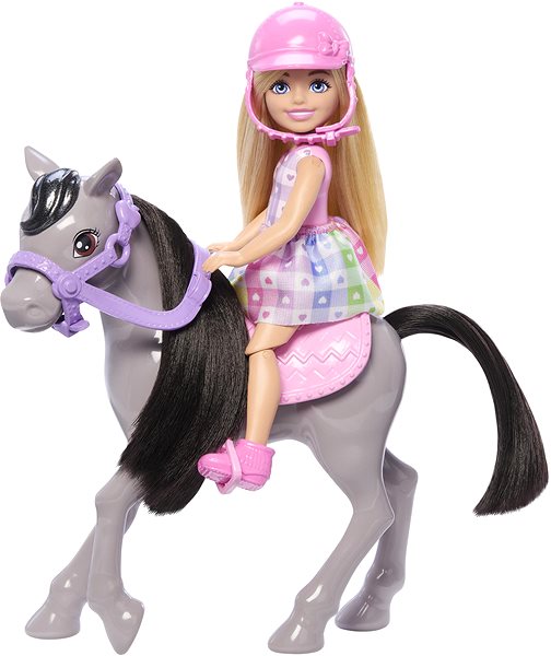 Játékbaba Barbie Chelsea pónival ...