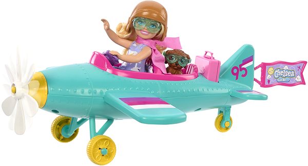 Játékbaba Barbie Chelsea repülőgéppel ...