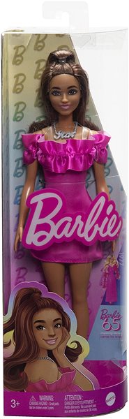 Bábika Barbie Modelka – Ružové šaty s volánikmi ...