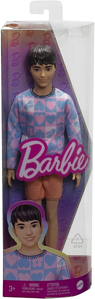 Puppe Barbie Model Ken - Sweatshirt blau/rosa ...
