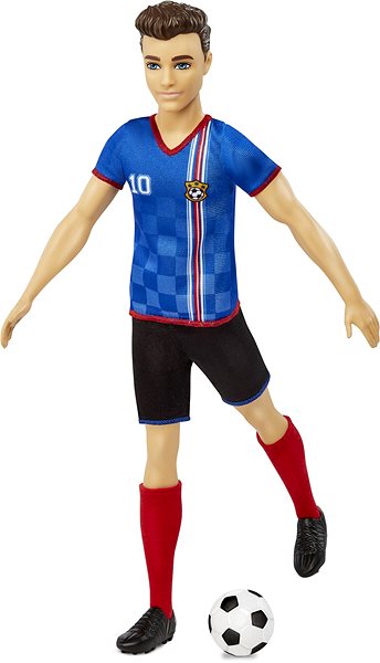 Puppe Barbie Fußballpuppe - Ken im blauen Trikot ...