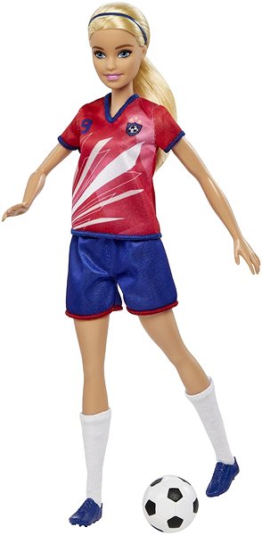 Puppe Barbie Fußball Puppe - Barbie im roten Trikot ...