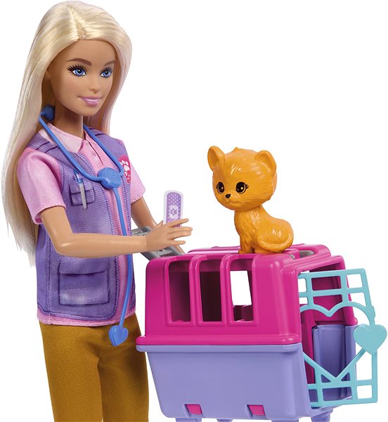 Puppe Barbie-Puppe rettet Tiere - Blond ...
