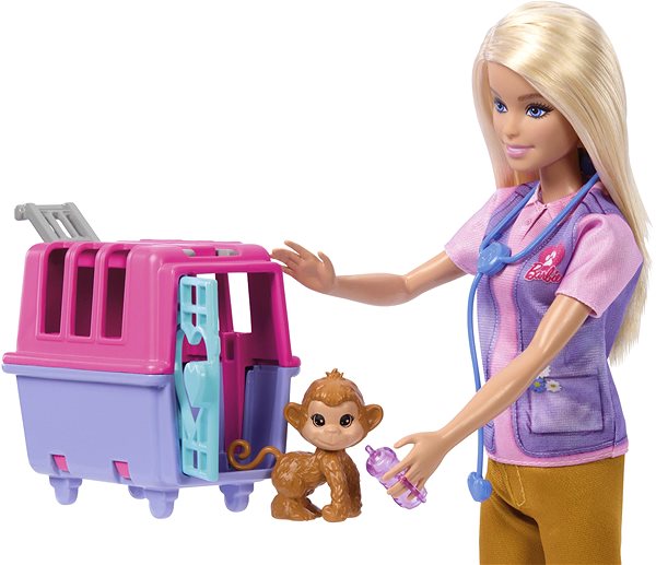 Puppe Barbie-Puppe rettet Tiere - Blond ...