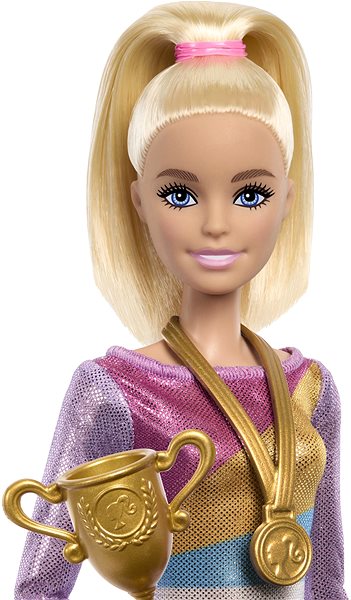 Puppe Barbie Turnerin auf dem Schwebebalken ...