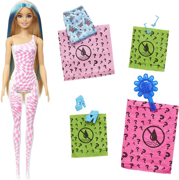 Játékbaba Barbie Color Reveal Barbie vad mintákkal 1db ...